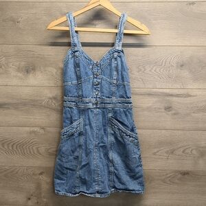 Japra Denim Knee Length Dress Women's Size Large
